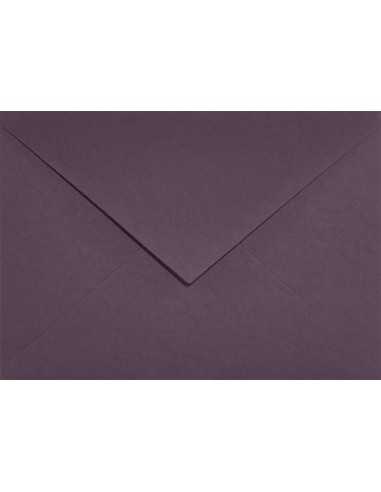 Ökologische Briefumschläge Dunkelviolette DIN C6 (114 x 162 mm) 120 g/m² Keaykolour Prune nassklebend