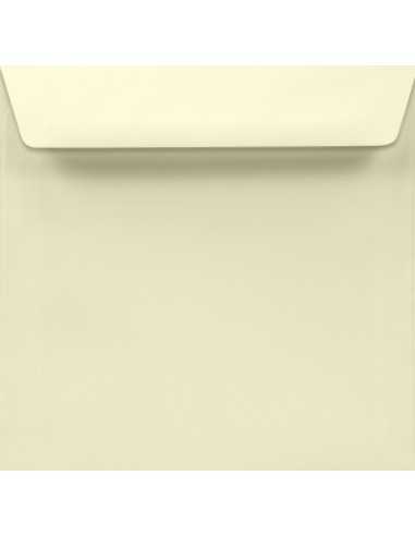Briefumschläge Ecru quadratisch (155 x 155 mm) 100 g/m² Lessebo Ivory haftklebend
