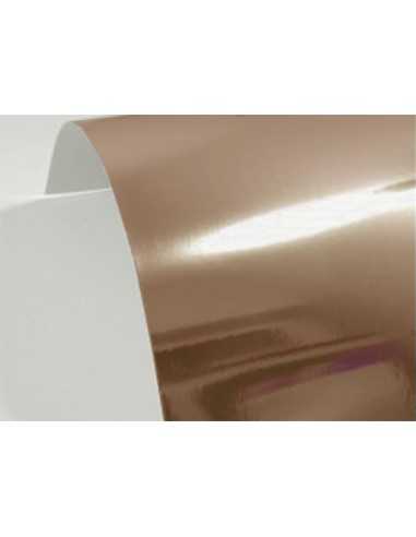 Spiegelkarton Braun DIN A5 (148 x 210 mm) 320 g/m² Splendorlux Bronzo - 10 Stück