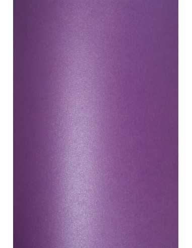 Bastelpapier Perlmutt-Violett DIN A4 (210 x 297 mm) 120 g/m² Cocktail Purple Rain - 10 Stück