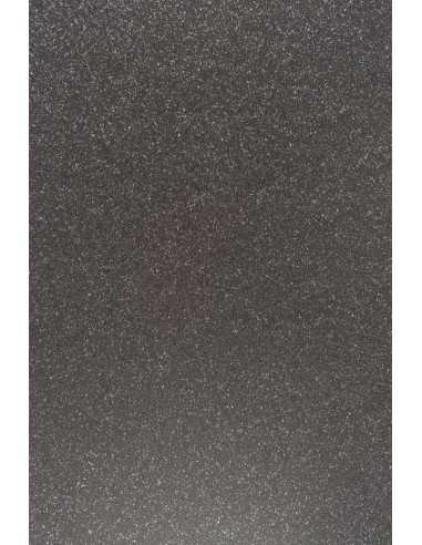 Glitterkarton Schwarz DIN A5 (148 x 210 mm) 310 g/m² Sugar - 10 Stück