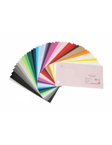 Farbige Briefumschläge DIN lang-Musterkatalog