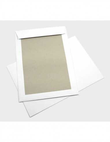 Versandtaschen Weiß mit Papprückwand DIN B4 (250 × 353 mm) 400 g/m² - 25 Stück