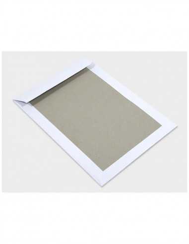 Versandtaschen Weiß mit Papprückwand DIN C4 (229 x x324 mm) 400g/m² - 25 Stück