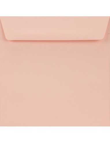 Farbige Briefumschläge Hellrosa quadratisch (155 x 155 mm) 90 g/m² Burano Rosa haftklebend