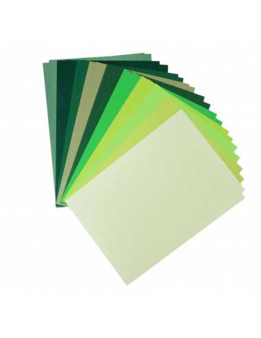 Bastelpapier-Set Grün DIN A5 (148 x 210 mm) - 20 Stück