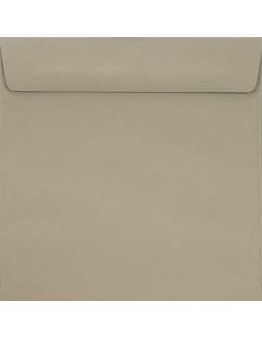 Farbige Briefumschläge Grau quadratisch (155 x 155 mm) 90 g/m² Burano Pietra haftklebend