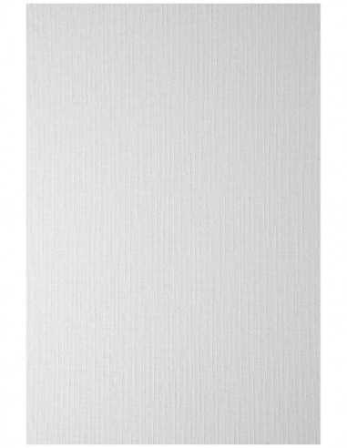 Strukturierter Elfenbeinkarton Weiß (Karo) DIN A5 (148 x 210 mm) 185 g/m² Elfenbens Linen White - 20 Stück