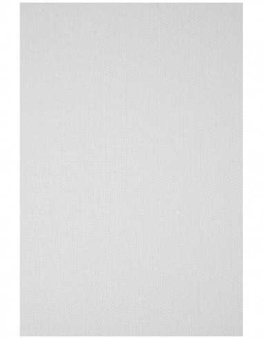 Strukturierter Elfenbeinkarton Weiß (Raster) DIN A5 (148 x 210 mm) 246 g/m² Elfenbens Linen White - 20 Stück