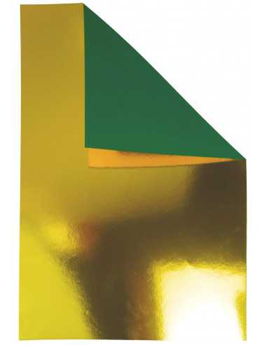Spiegelkarton Gold-Grün DIN A3 (297 x 420 mm) 260 g/m² - 10 Stück