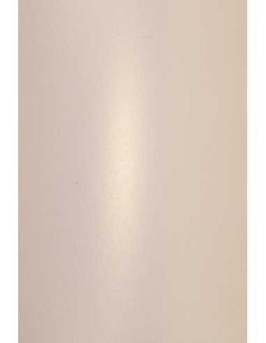 Bastelkarton Perlmutt-Roségold DIN A5 (148 x 210 mm) 250 g/m² Aster Metallic Candy Pink Gold - 10 Stück