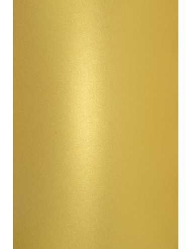 Bastelkarton Perlmutt-Gold DIN A5 (148 x 210 mm) 250 g/m² Aster Metallic Cherish - 10 Stück