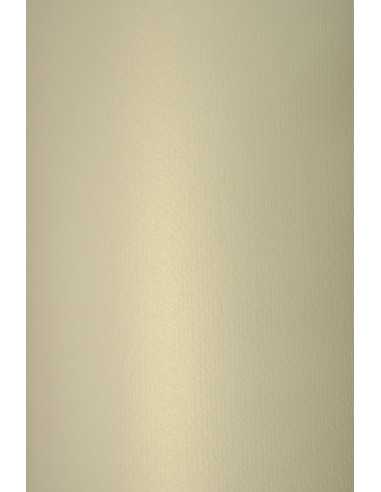 Bastelpapier Perlmutt-Cream DIN A5 (148 x 210 mm) 110 g/m² Sirio Pearl Merida Cream - 10 Stück