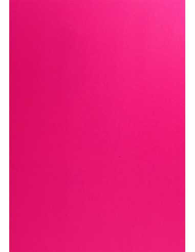 Bastelkarton Geranienrot DIN A4 (210 x 297 mm) 240 g/m² Pop'Set Virgin Pulp Shocking Pink - 10 Stück