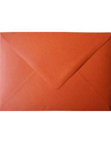 Ökologische Briefumschläge Rot DIN B6 (125 x 175 mm) 120 g/m² Materica Terra Rosa nassklebend