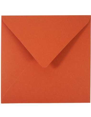 Ökologische Briefumschläge Rot quadratisch (153 x 153 mm) 120 g/m² Materica Terra Rosa nassklebend