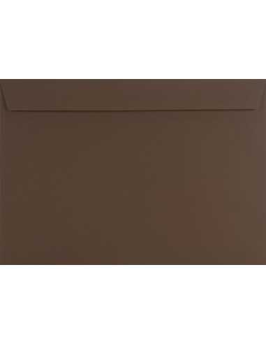 Farbige Briefumschläge Braun DIN C4 (229 x 324 mm) 120 g/m² Design haftklebend