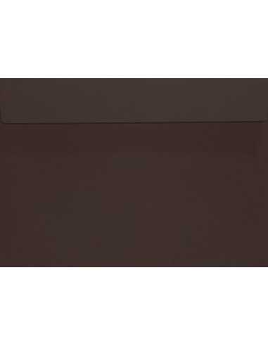 Farbige Briefumschläge Dunkelbraun DIN C5 (162 x 229 mm) 120 g/m² Design haftklebend