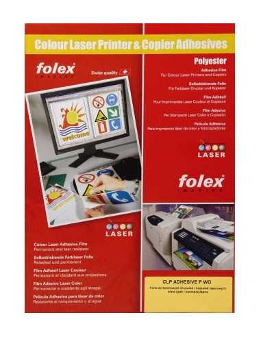 Klebefolie Weiß DIN A4 (210 x 297 mm) FOLEX ADHESIVE P-WO - 50 Stück