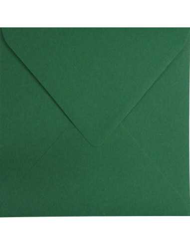 Ökologische Briefumschläge Dunkelgrün quadratisch (153 x 153 mm) 120 g/m² Kreative Emerald nassklebend