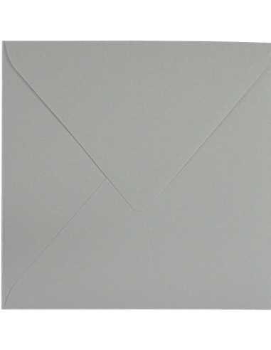Ökologische Briefumschläge Grau quadratisch (153 x 153 mm) 120 g/m² Keaykolour Cobblestone nassklebend