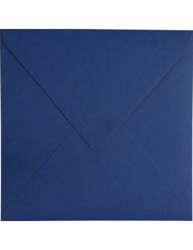 Ökologische Briefumschläge Dunkelblau quadratisch (153 x 153 mm) 120 g/m² Keaykolour Royal Blue nassklebend