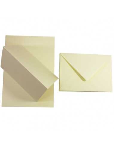 Faltkarten-Set Creme mit Briefumschlägen DIN B6 (125 x 175 mm) 160 g/m² Rainbow Farbe R03 - 25 Stück