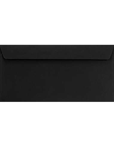 Farbige Briefumschläge Schwarz DIN lang (110 x 220 mm) 120 g/m² Design haftklebend