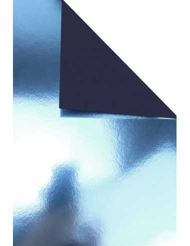 Spiegelkarton Silber-Dunkelblau DIN A3 (297 x 420 mm) 260 g/m² - 10 Stück
