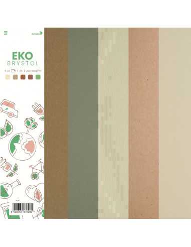 Ökologisches Bastelpapier-Set Eko DIN A4 (210 x 297 mm) - 25 Stück