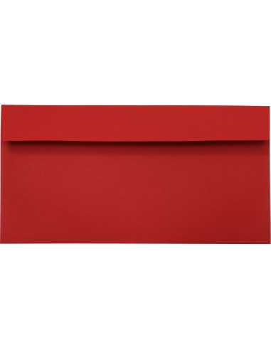 Farbige Briefumschläge Rot DIN lang (110 x 220 mm) 120 g/m² Design haftklebend