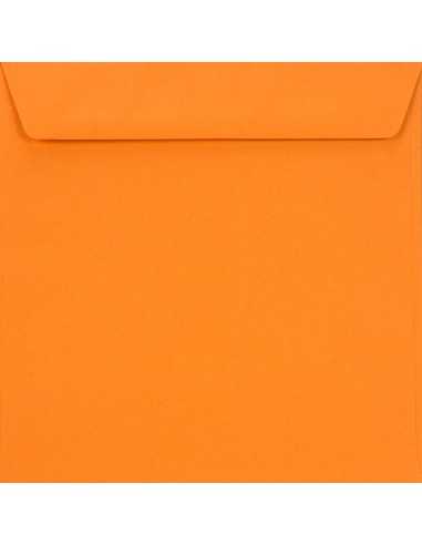 Farbige Briefumschläge Orange quadratisch (155 x 155 mm) 90 g/m² Burano Arancio Trop haftklebend