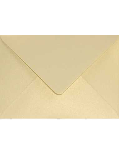 Farbige Briefumschläge Perlmutt-Vanille DIN B6 (125 x 175 mm) 120 g/m² Aster Metallic Gold Ivory nassklebend