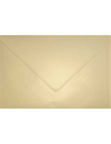 Briefumschläge Perlmutt-Vanille DIN C5 (162 x 229 mm) 120 g/m² Aster Metallic Gold Ivory nassklebend