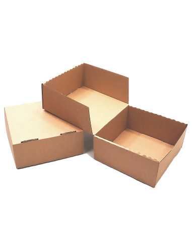 Karton Braun quadratisch (160 x 160 x 75 mm) 385 g/m2 - 100 Stück