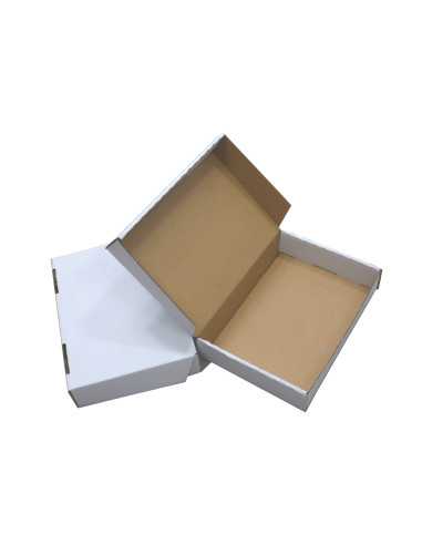 Karton Braun/Weiß DIN B6 (180 x 130 x 21 mm) 385 g/m2 - 100 Stück