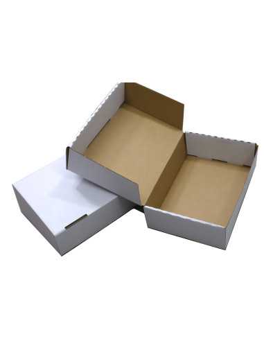Karton Braun/Weiß DIN B6 (188 x 134 x 55 mm) 385 g/m2 - 100 Stück