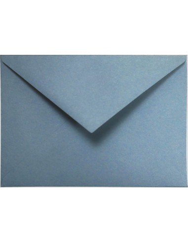Ökologische Briefumschläge Blau DIN C6 (114 x 162 mm) 120 g/m2 Materica Acqua nassklebend