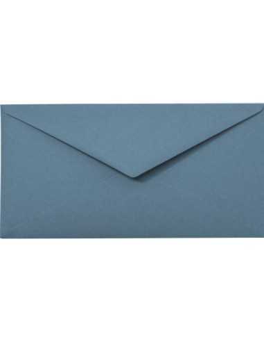 Ökologische Briefumschläge Blau DIN lang (110 x 220 mm) 120 g/m2 Materica Acqua nassklebend