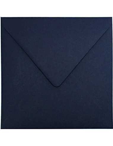 Ökologische Briefumschläge Marineblau quadratisch (153 x 153 mm) 120 g/m2 Materica Cobalt nassklebend