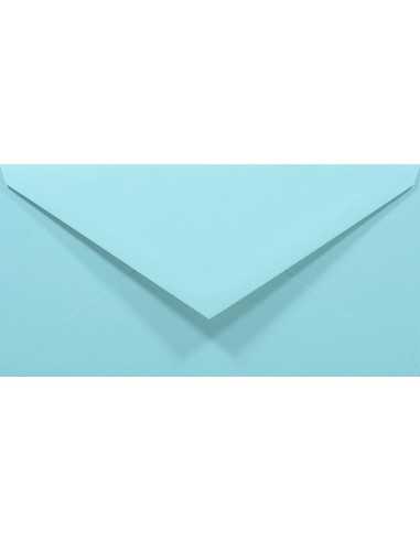 Farbige Briefumschläge Hellblau DIN lang (110 x 220 mm) 80 g/m2 Rainbow Farbe R82 nassklebend