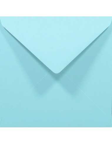 Farbige Briefumschläge Hellblau quadratisch (140 x 140 mm) 80 g/m2 Rainbow Farbe R82 nassklebend