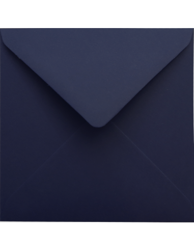 Farbige Briefumschläge Marinenblau quadratisch (110 x 110 mm) 120 g/m2 Malmero Bleu nassklebend