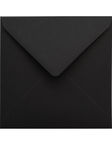 Farbige Briefumschläge Schwarz quadratisch (110 x 110 mm) 120 g/m2 Malmero Noir nassklebend