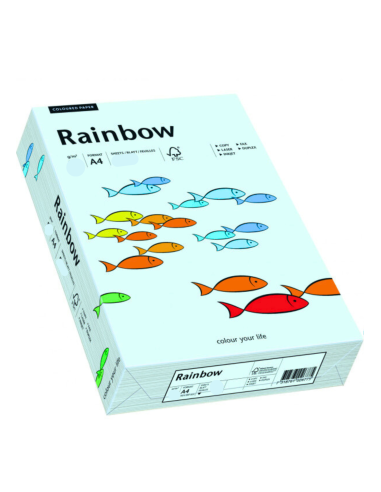 Bastelpapier Hellblau DIN A4 (210 x 297 mm) 80 g/m² Rainbow Farbe R82 - 500 Stück