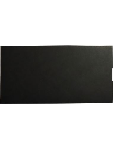 Farbige Briefumschläge Schwarz für Gutscheine DIN lang (115 x 225 mm) 140 g/m2 Burano Nero