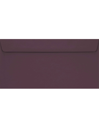 Farbige Briefumschläge Violette DIN lang (110 x 220 mm) 115 g/m2 Sirio Color Vino haftklebend